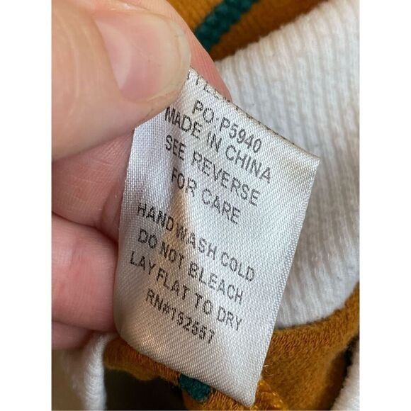 Polagram Striped Color Blocked Pull over Long Sleeve Sweater Shirt Women’s Size - Picture 5 of 8